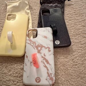 Iphone 11 Pro Max Loopy Case Trio - Marble, Black, and Yellow